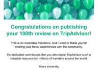 100 reviews on Tripadvisor.com مائة تقييم لي على موقع تريب أدفايزر