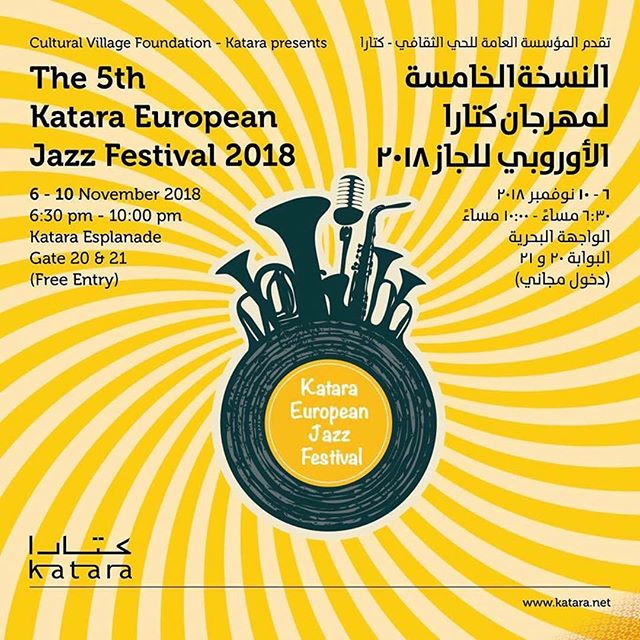 Repost from @kataraqatar & English will follow.. . . لا تفوتوا عروض الجاز الموسيقية ضمن #مهرجان_كتارا_الأوروبي_للجاز والذي سيقام في تمام الساعة 6 م ، أمام الواجهة البحرية الدعوة عامة لمزيد من الإستفسار: 182 www.katara.net #الوعد2022 #كتارا_ملتقى_الثقافات #وين_نروح_قطر . . Don’t miss the Jazz performances within the 5th at 6 pm at Esplanade Open invitation For more Inquiry Tel: 182 www.katara.net